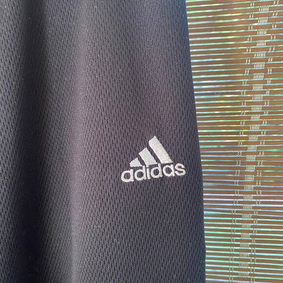 Women's Trefoil Adidas Track Pants Black with white stripes Size Medium - Picture 2 of 6